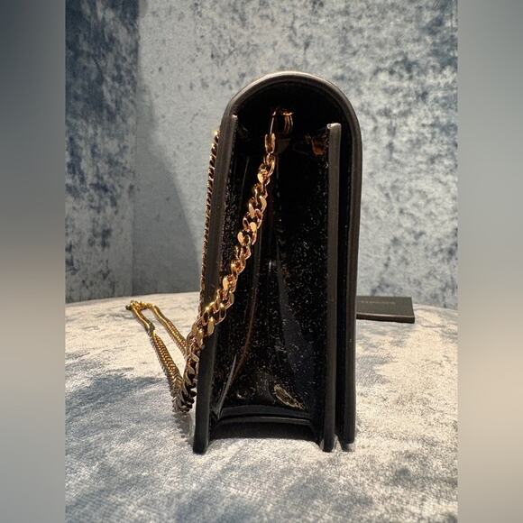 Versace Black and Gold Medusa Patent Leather Bag NWT - Picture 5 of 10